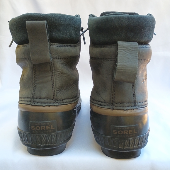 Sorel Duck Boot Waterproof Black Mens Size 10 Athleisure Weather Resistant - Picture 5 of 11